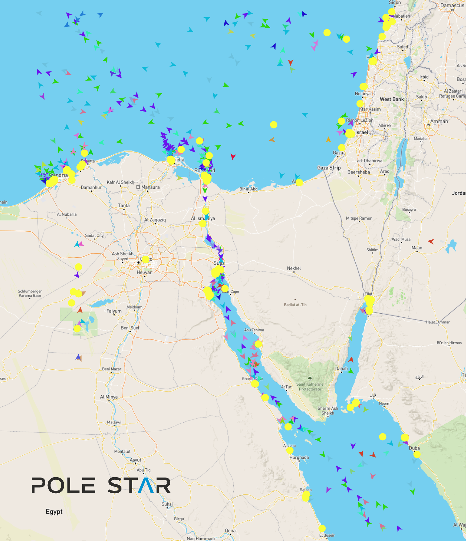 ship movement through the Suez Canal following the Red Sea Crisis