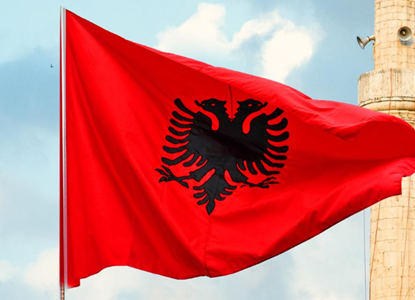 Albania Flag.