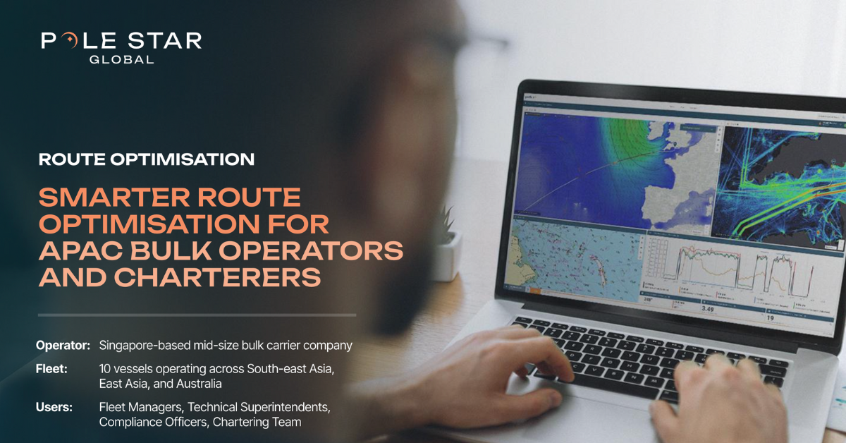 SMARTER ROUTE OPTIMISATION FOR APAC BULK OPERATORS AND CHARTERERS