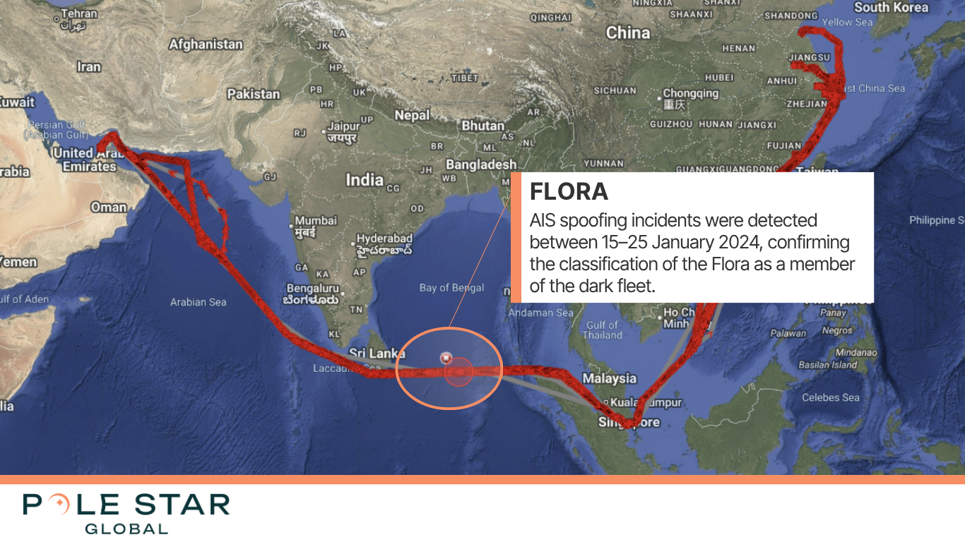 Flora as a member of the dark fleet