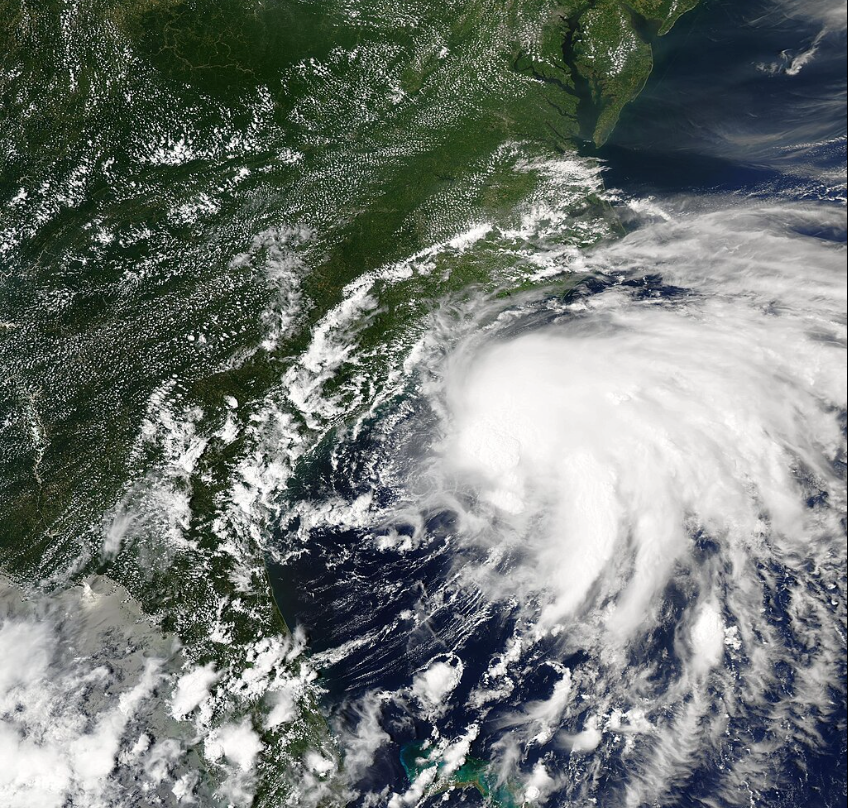 Hurricane Erin,Chantal, Barry taken by GOES-19 Satellite Image 2
