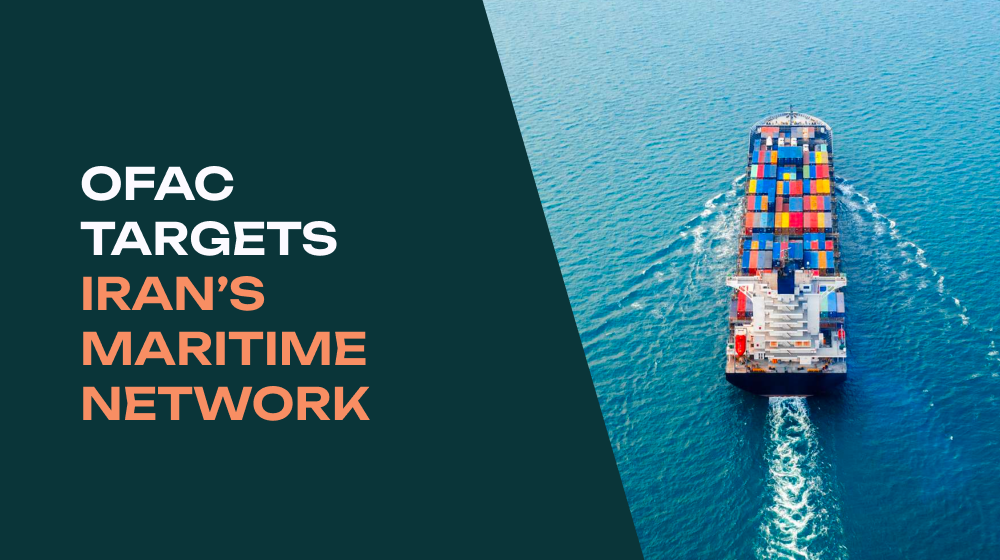 Iran Sanctions Update: OFAC Targets Iran’s Maritime Network